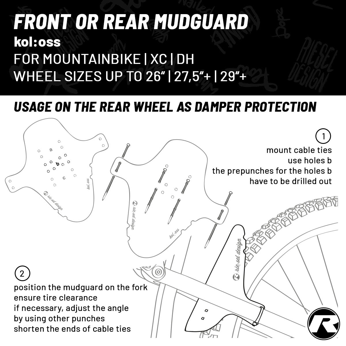 Riesel Design - Front Mudguard - KOL:OSS