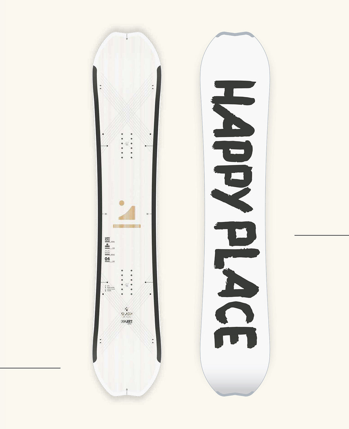 Slash by GiGi -  Happy Place Snowboard - Blank (TopArt)