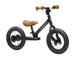 Trybike Steel Balance Bike (2 Wheels) w/ Optional Trike Kit for 3 Wheels Trike, Matte Black