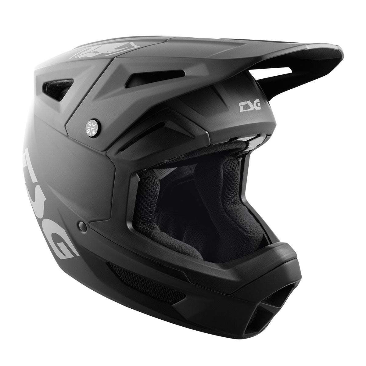 TSG Sentinel Helmet Full Face Downhill MTB Satin Grey M 56 57cm